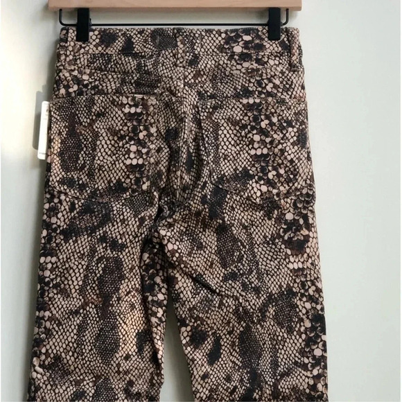 New Free People Raw trim High rise jegging jean two faced snakeskin OB1026916 - Picture 9 of 14